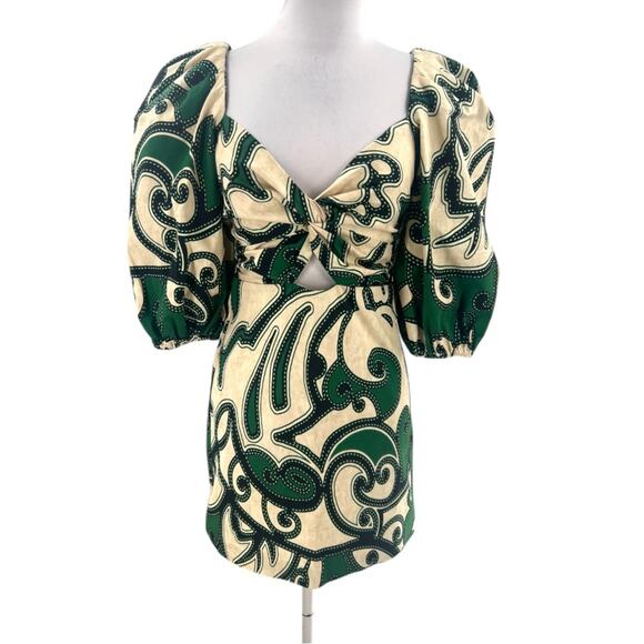 NWT Alexis Iana Dress in Maldive Green Sz S puff dress - Picture 5 of 11